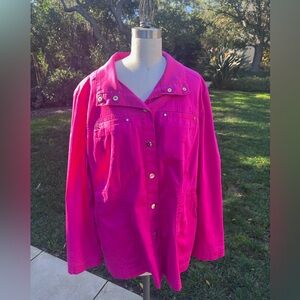 Chico's multi-pocket utility jacket - Chico’s Size 2